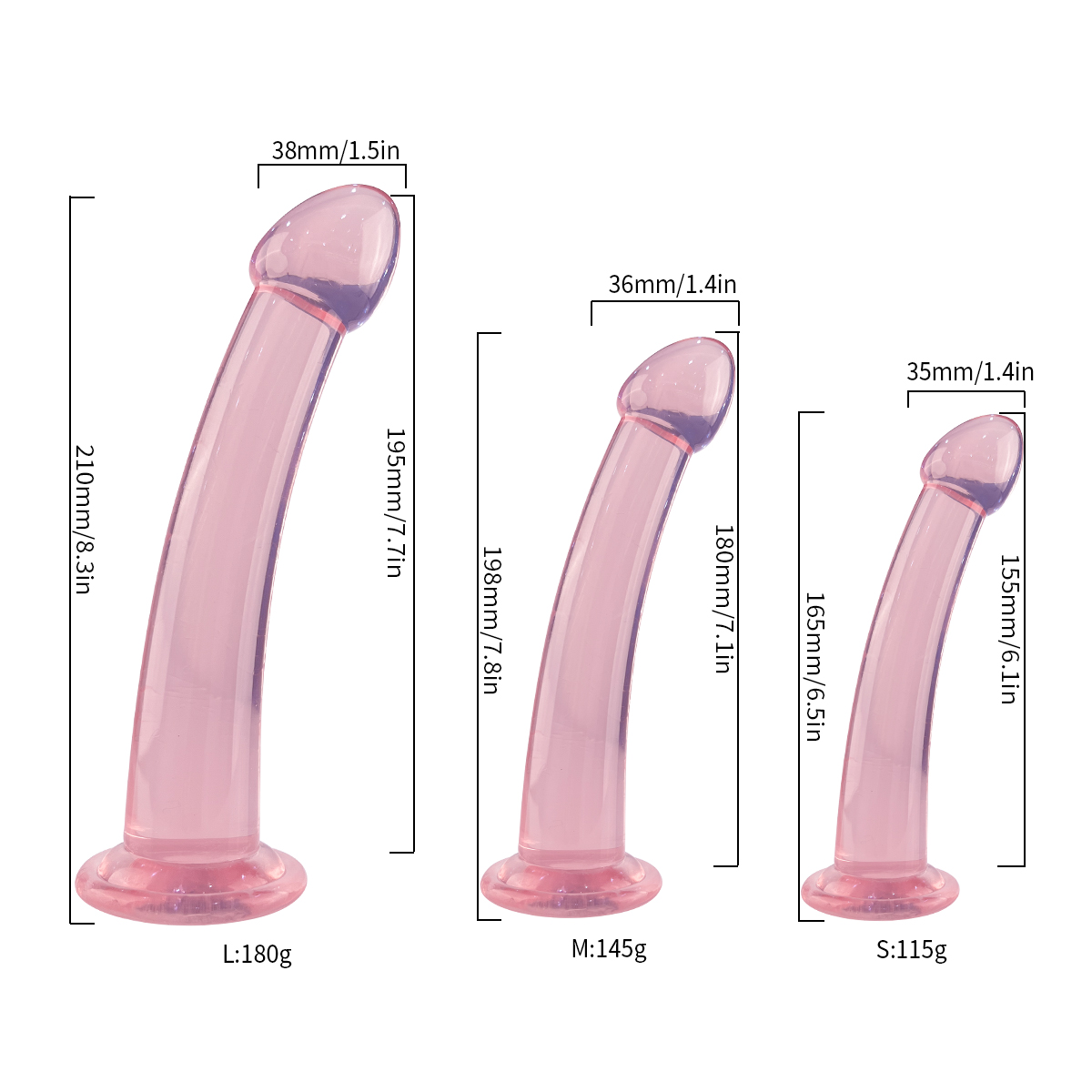 Censan 3&amp;apos;lü Yumuşak Dokuda Anal Jel Dildo Set