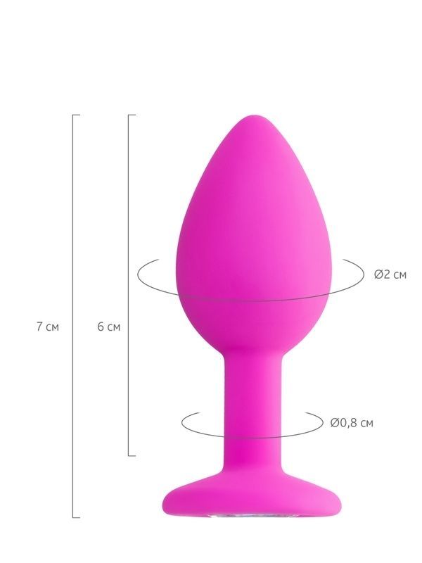 Censan Brilliant Anal Plug Pembe 7 cm 50 g