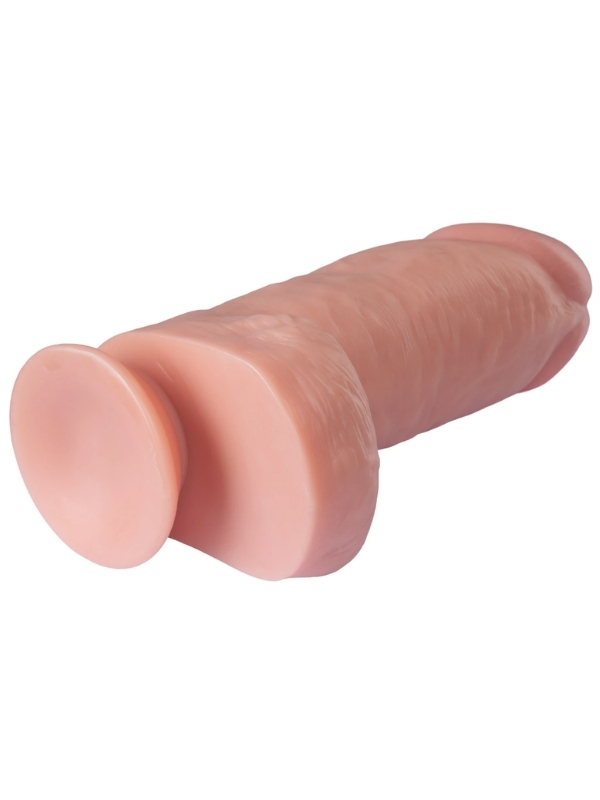 Censan Gerçekçi Tasarımlı Geniş Çaplı Silikon Dildo 24,5 cm
