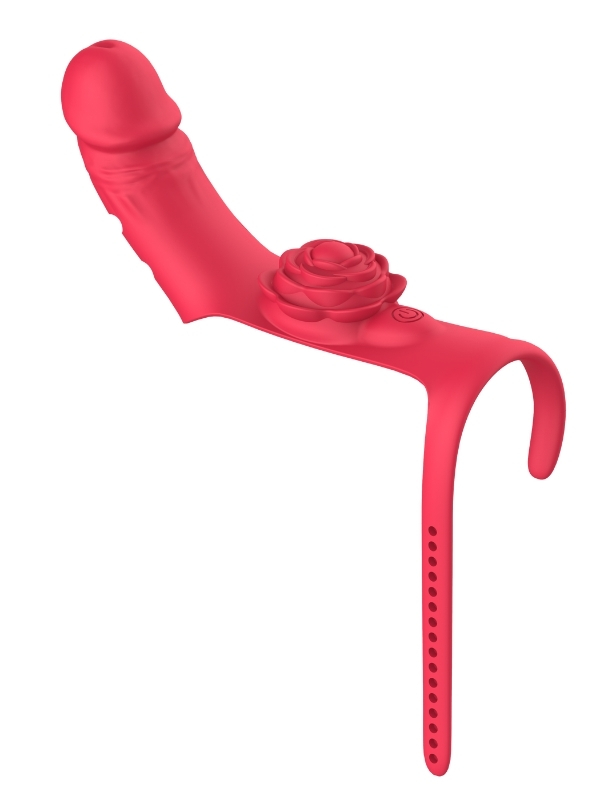 Censan Parmak takılabilir fiziksel dildo + Gül Titreşimli 2&amp;#39;si 1 arada yeni tasarım parmak vibratörü